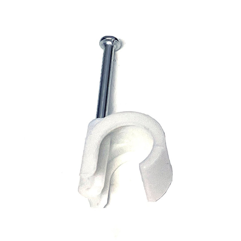 Kabelážna príchytka oválna biela 7-12mm