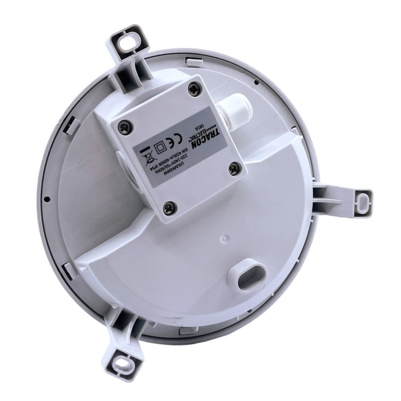 Plastové chránené LED svietidlo - kruhové