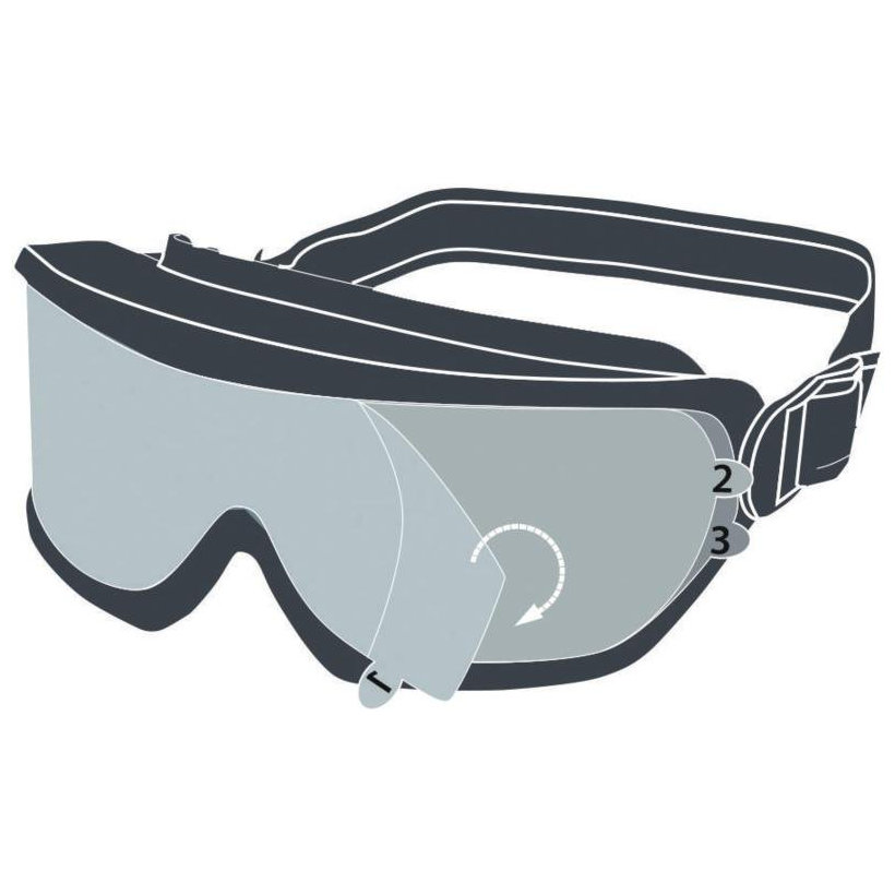 Pracovné okuliare GOOGLE GALERAS číre