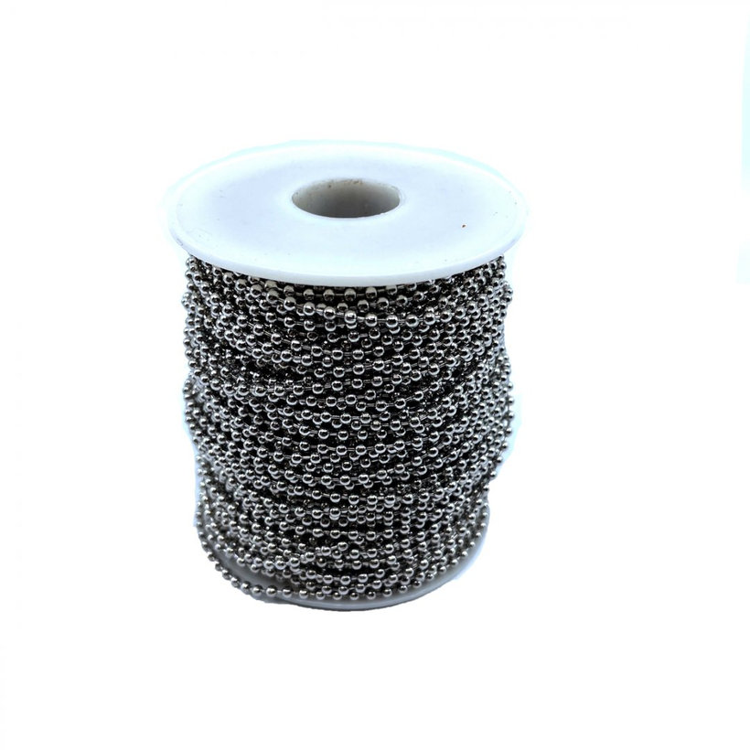 Reťaz guličková poniklovaná 2,4mm