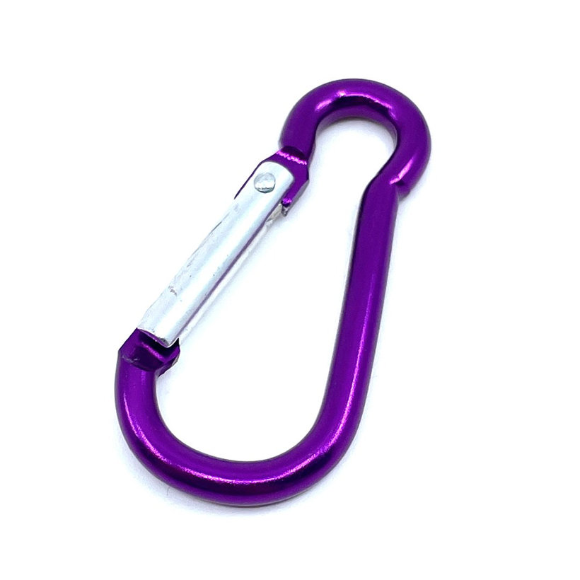 Karabína hliníková - fialová 5mm