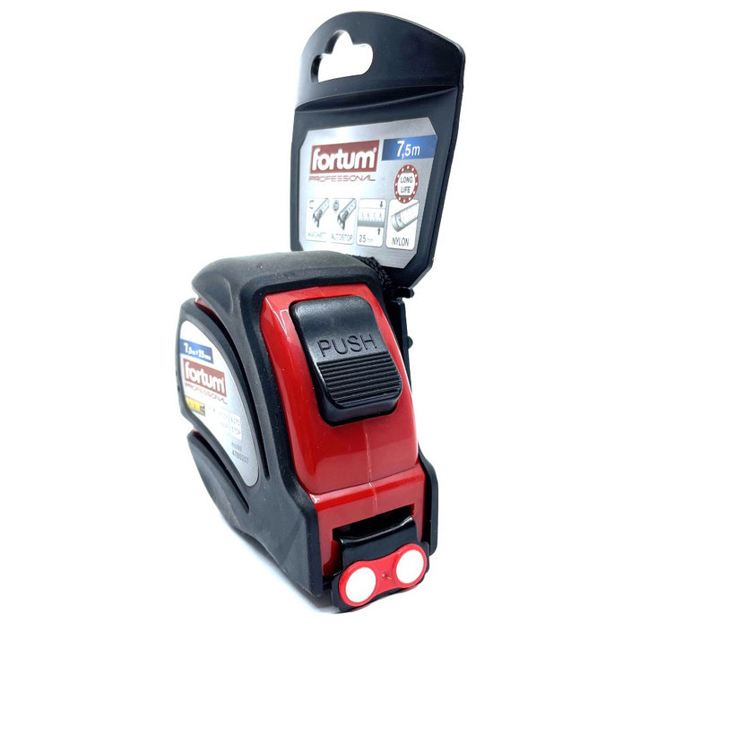 Meter zvinovací pogumovaný s magnetom 7,5m