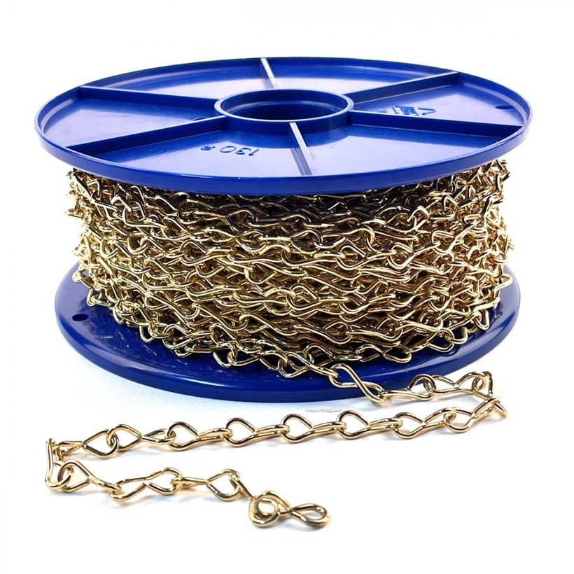 Reťaz jednoduchá žltý zinok 1,3mm