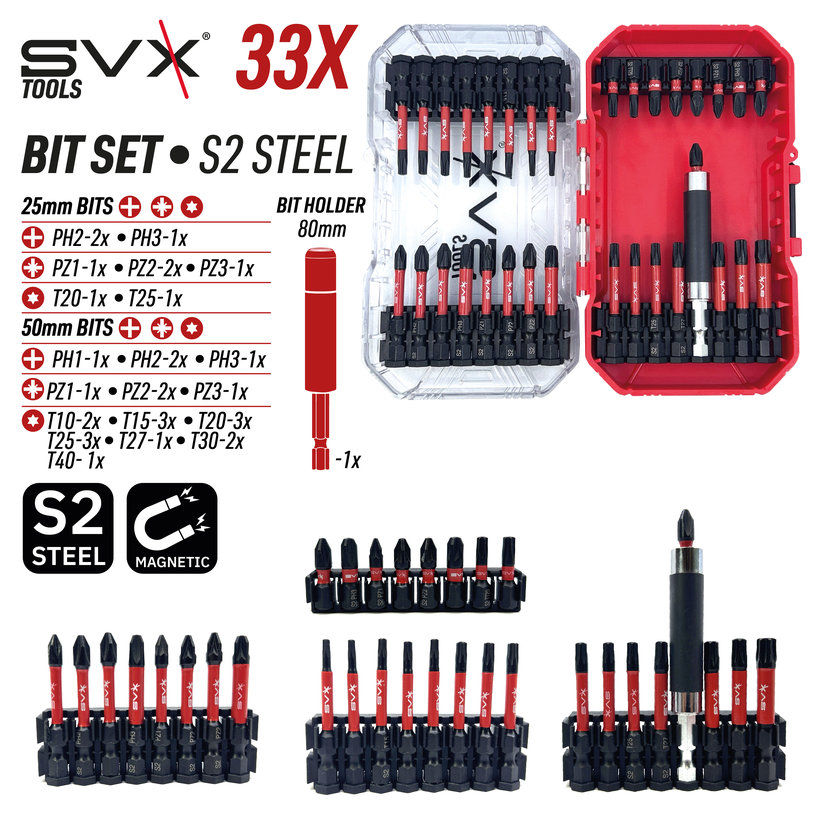 Sada bitov 33 dielna