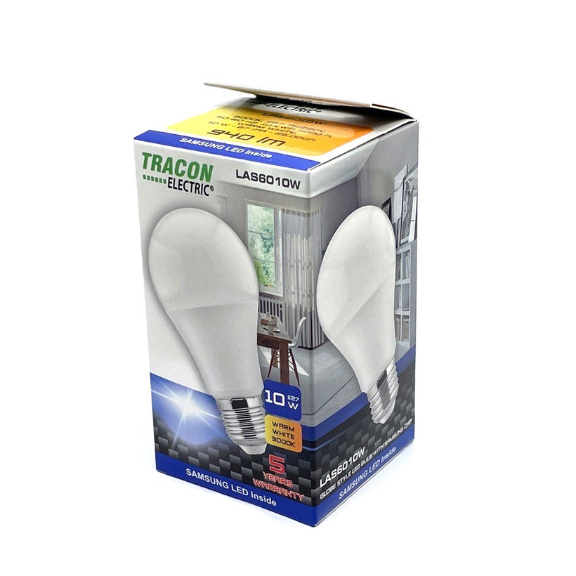 LED žiarovka guľa E27 10W - teplá - s chipom