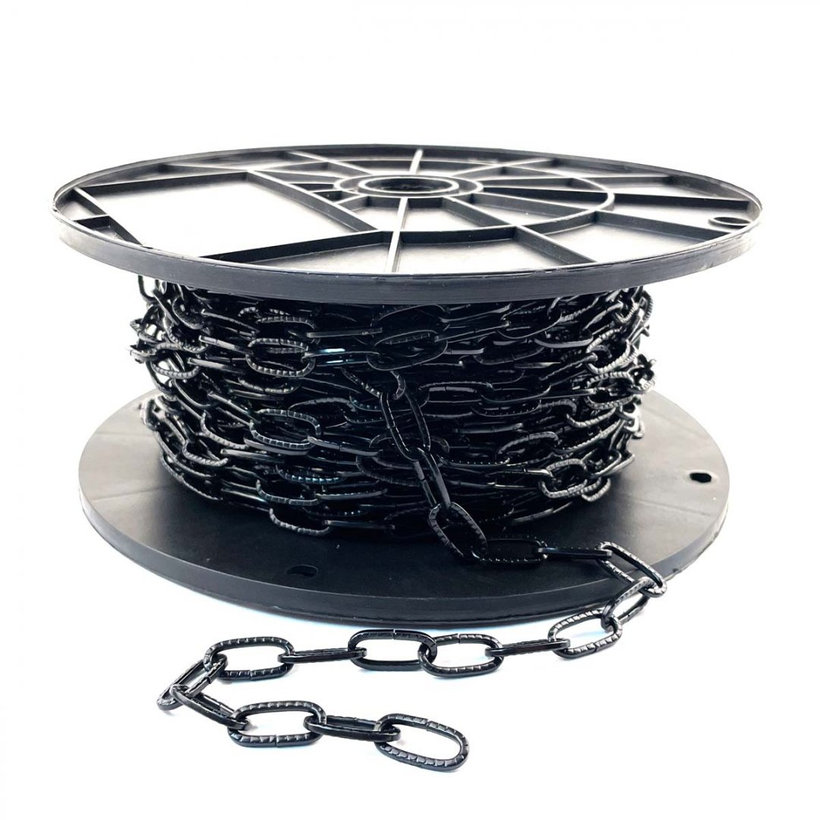 Reťaz ozdobná tepaná čierny zinok 2mm