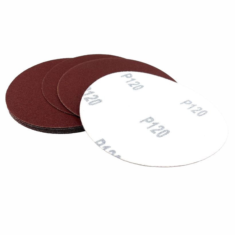 Brúsny papier na suchý zips - kruh 125 mm P120 - 10 ks