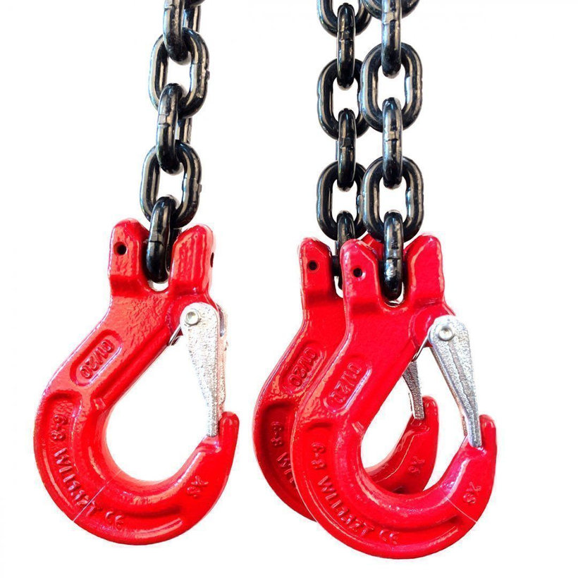 Reťazový záves oko-3 hák tr 80 so skracovačom (2,5 m, 17 000/11 800 kg, 16 mm)