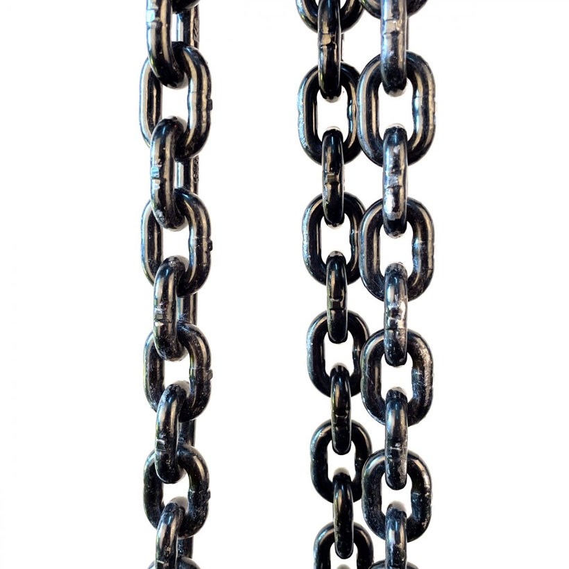 Reťazový záves oko-3 hák tr 80 so skracovačom (2 m, 2360/1700 kg, 6 mm, čierna)