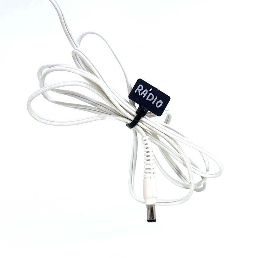 Označovací štítok s páskou čierny - 3,6x220mm