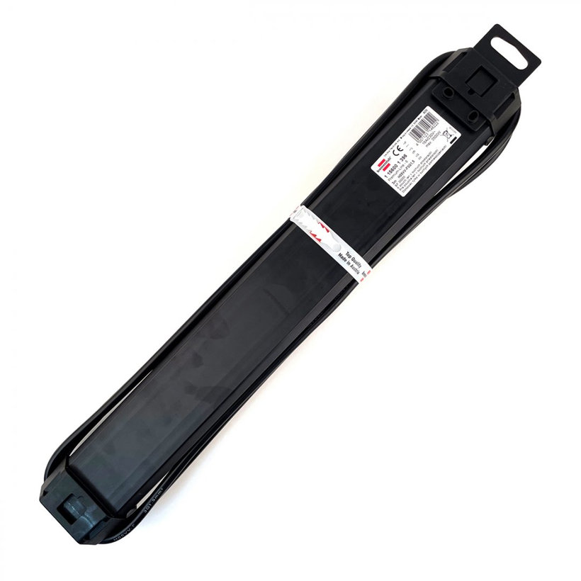 Prepäťová ochrana 6-zásuvková, čierna 3m