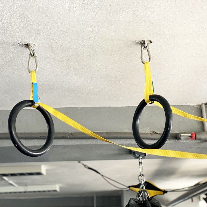 Jednodielny rýchloupínací pás so sponou a voľným koncom žltý 4M