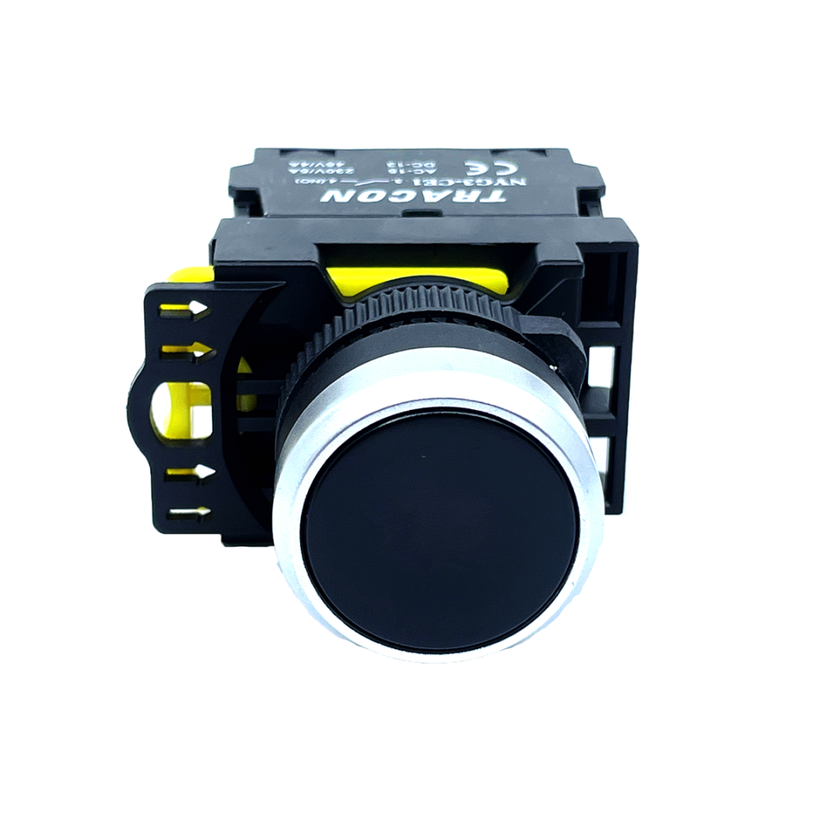 Klasické tlačidlo čierne