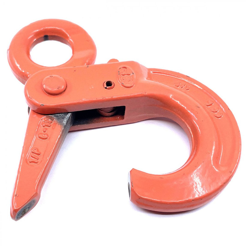 Samozaisťovací hák s okom tr 100 oranžový 16mm