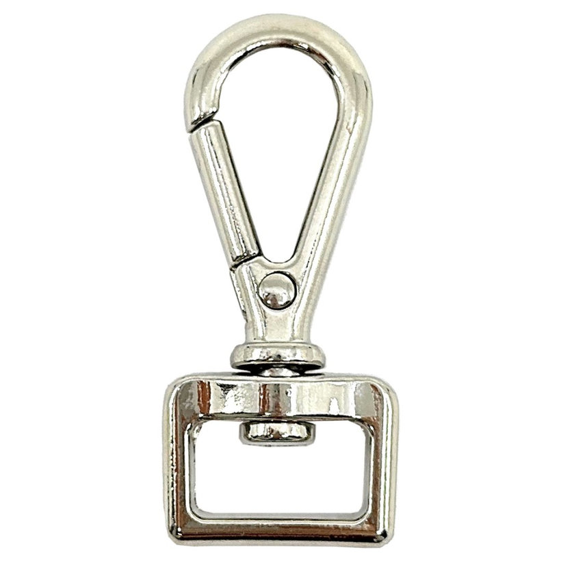 Karabína vodítková - poniklovaná 52x16mm