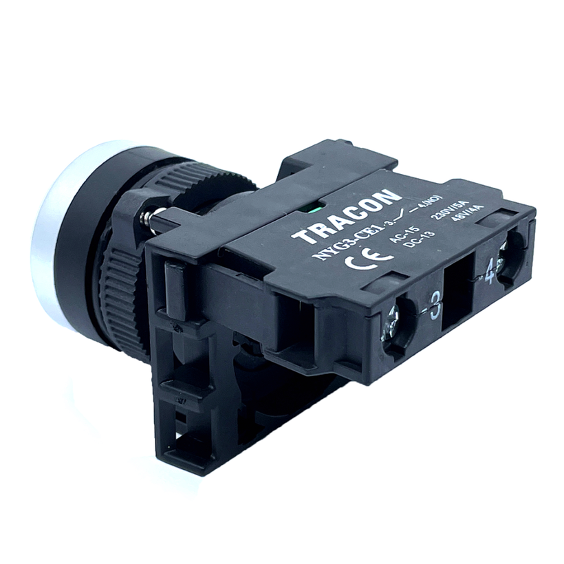 Klasické tlačidlo čierne