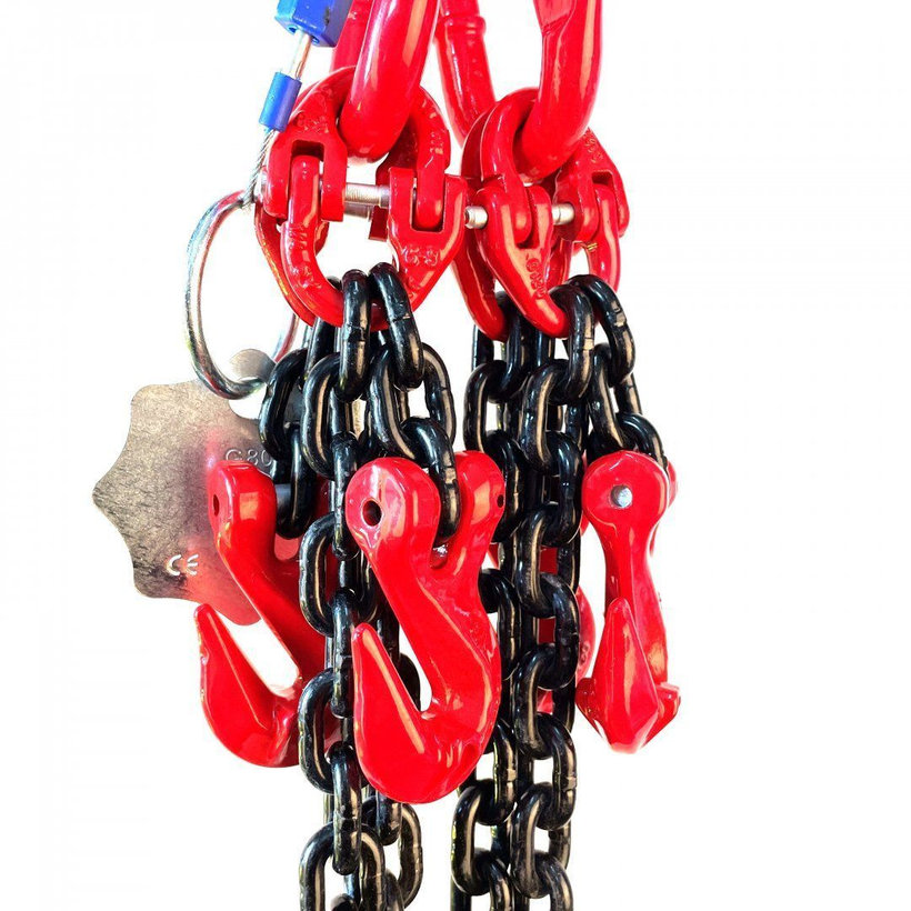 Reťazový záves oko-4 hák tr 80 so skracovačom (2 m, 2360/1700 kg, 6 mm)