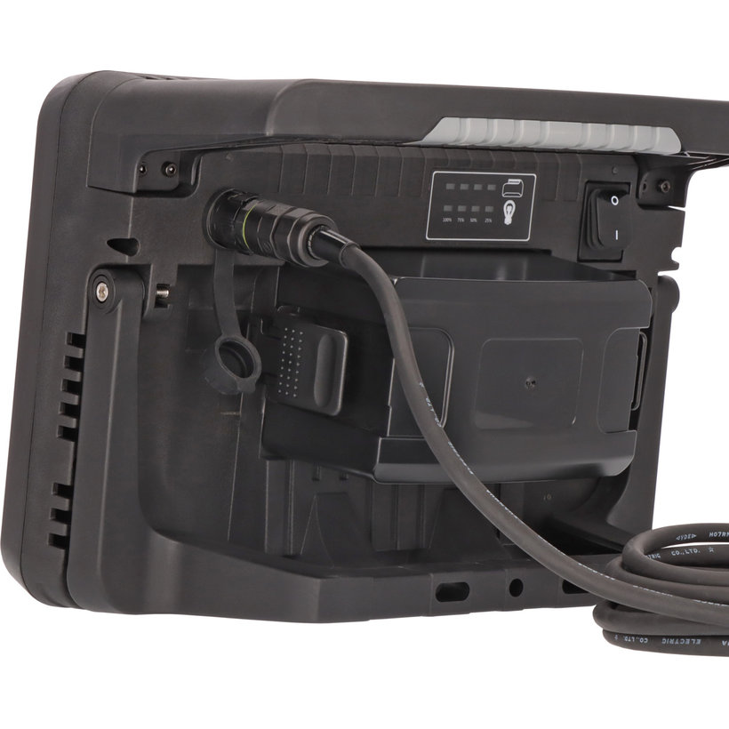 LED hybridný stavebný reflektor - 12500 lm, IP55