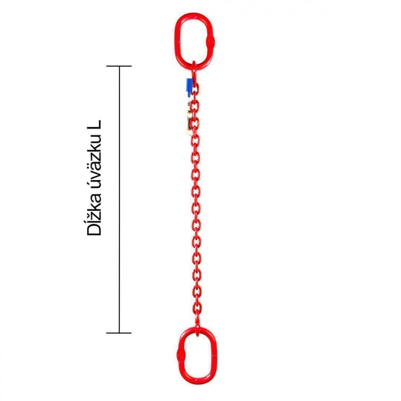 Reťazový záves oko-oko tr 80 so skracovačom (5,5 m, 2000 kg, 8 mm)