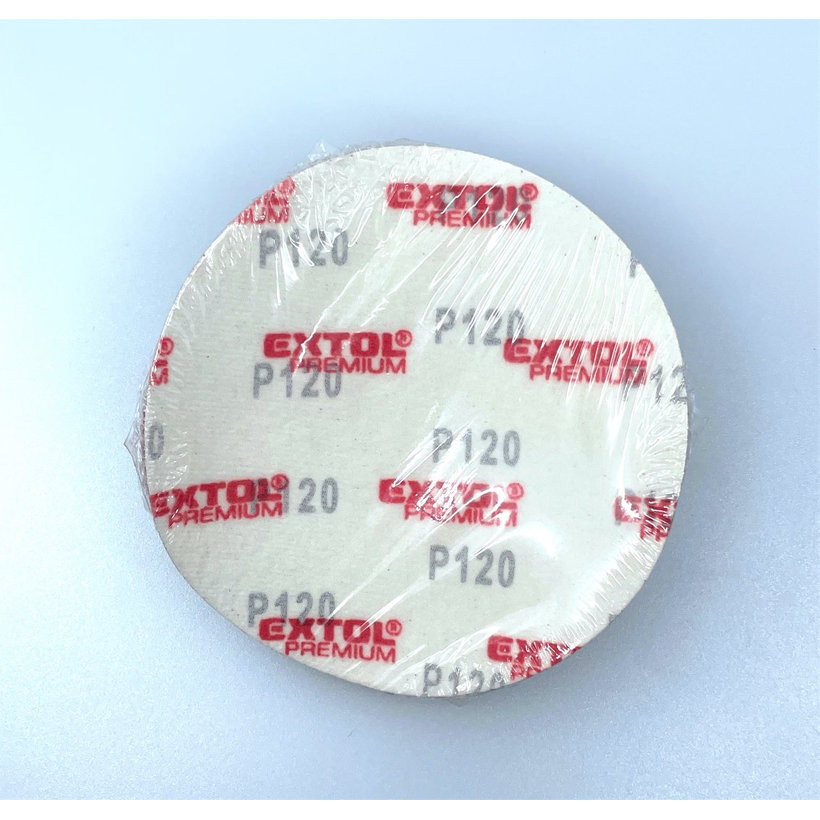 Brúsny papier na suchý zips - kruh 115mm P120 10ks