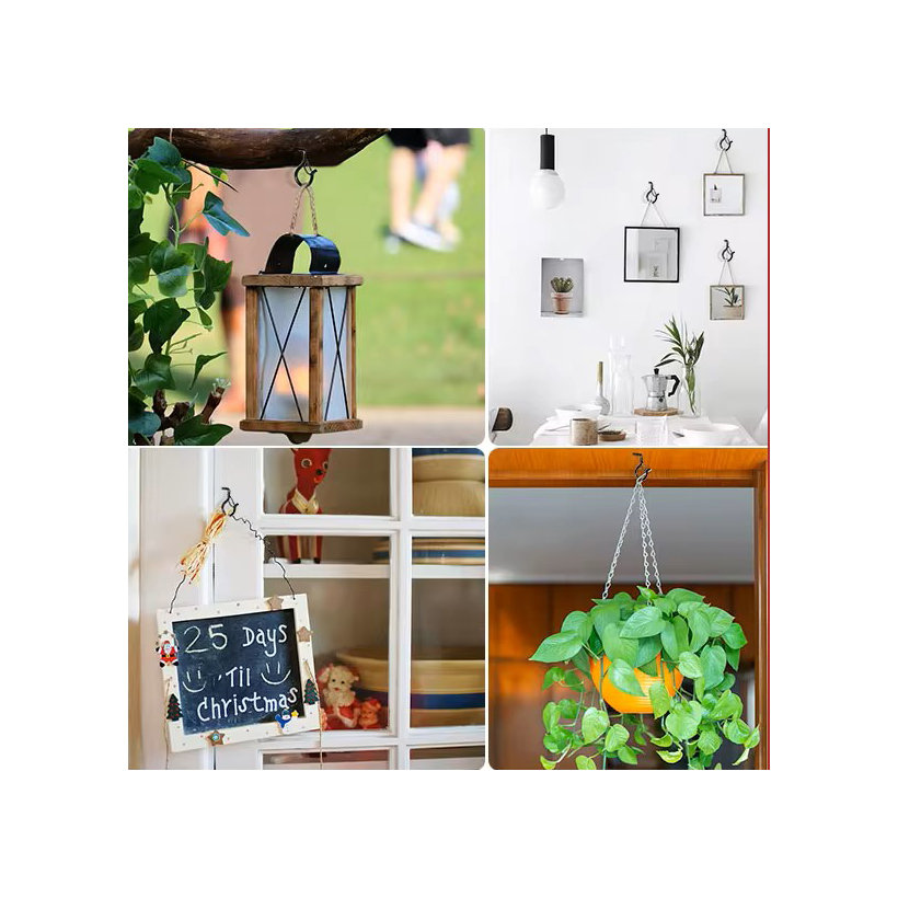 Okrasné oko s vrutom na uchytenie črepníka - čierne