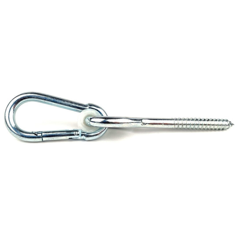 Hák hojdačkový s karabínou a vrutom pozinkovaný 10,6x230mm