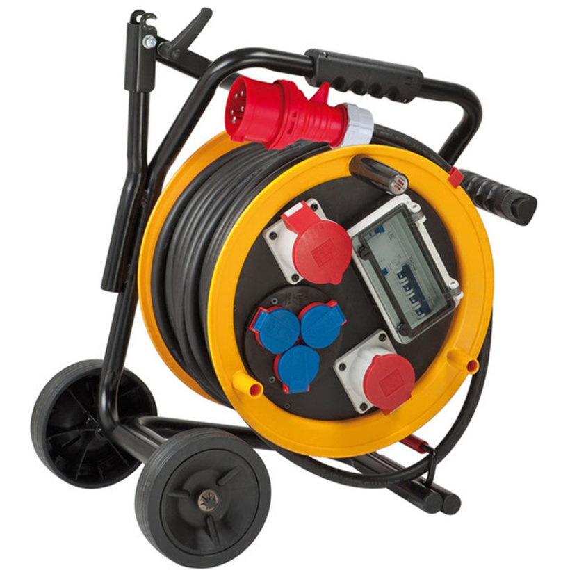 Predlžovací kábel na bubne s vozíkom 30m