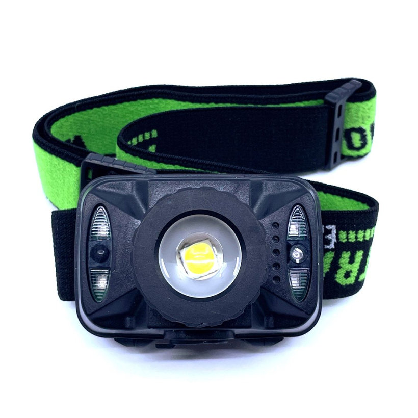 Čelová LED lampa so snímačom pohybu