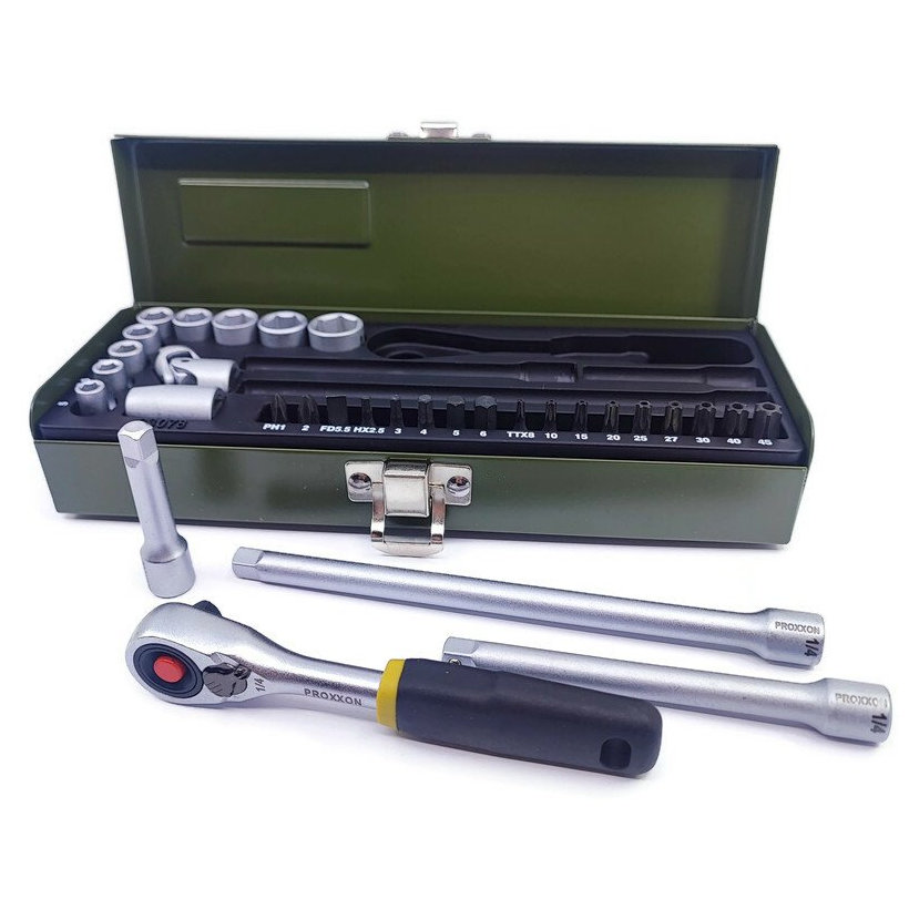 Sada hlavíc s račňou 1/4´´