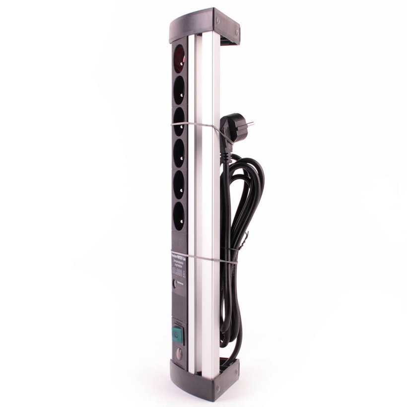 Prepäťová ochrana Office-Line 6 zásuvková čierna 3m