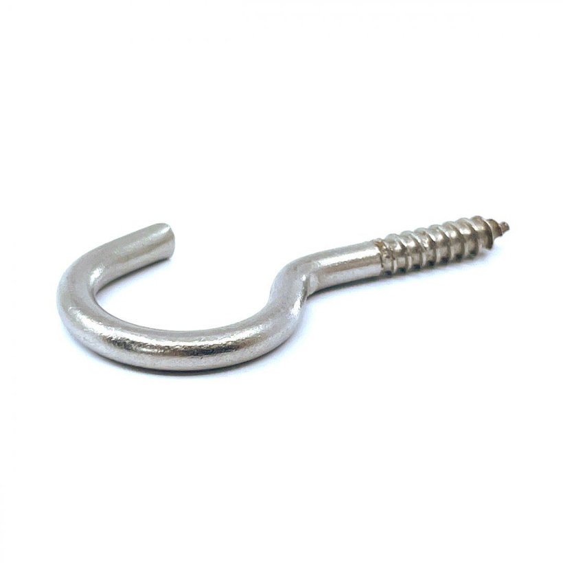 Nerezový hák s vrutom 40 mm