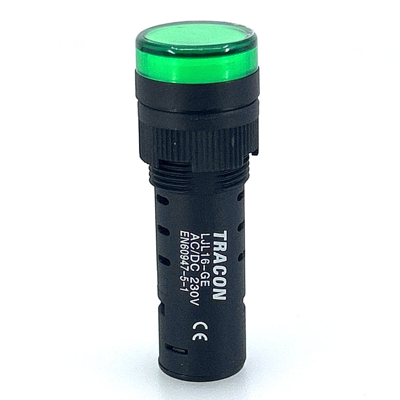 Kontrolka LED zelená 16mm