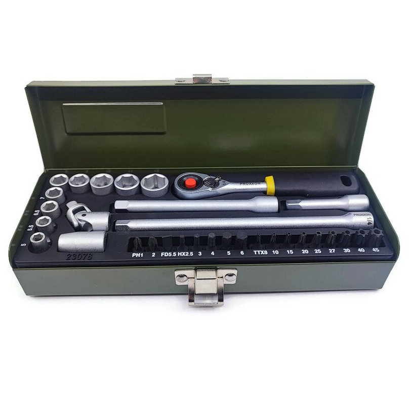 Sada hlavíc s račňou 1/4´´