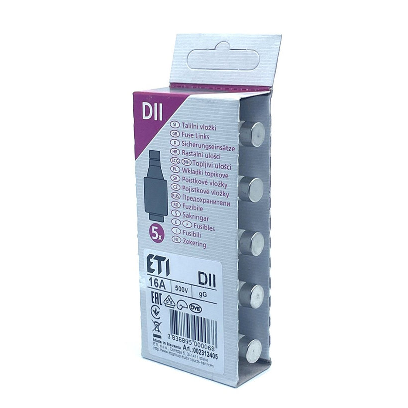 DII T 16A valcová poistka pomalá