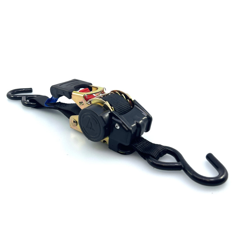 Upínací samonavíjací pás /gurtňa/ s navíjačom a hákmi 1,8M