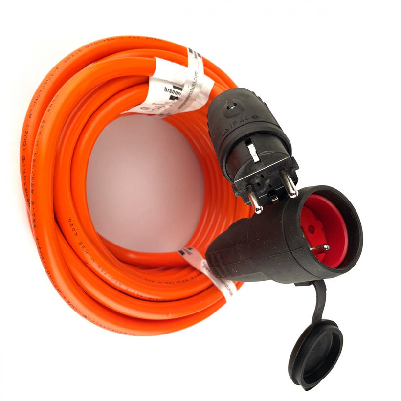 Predlžovací kábel BREMAXX oranžový, IP44 25m