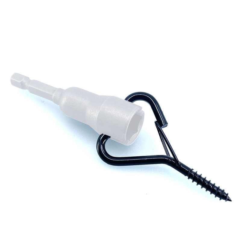 Okrasné oko s vrutom v tvare srdca - čierne