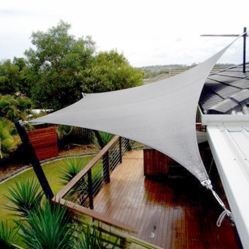 Tieniaca plachta antracit 3,6x3,6x3,6 m