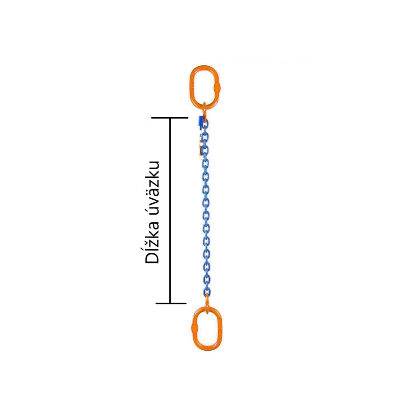 Reťazový záves oko-oko tr 100 (3,5 m, 6700 kg, 13 mm)