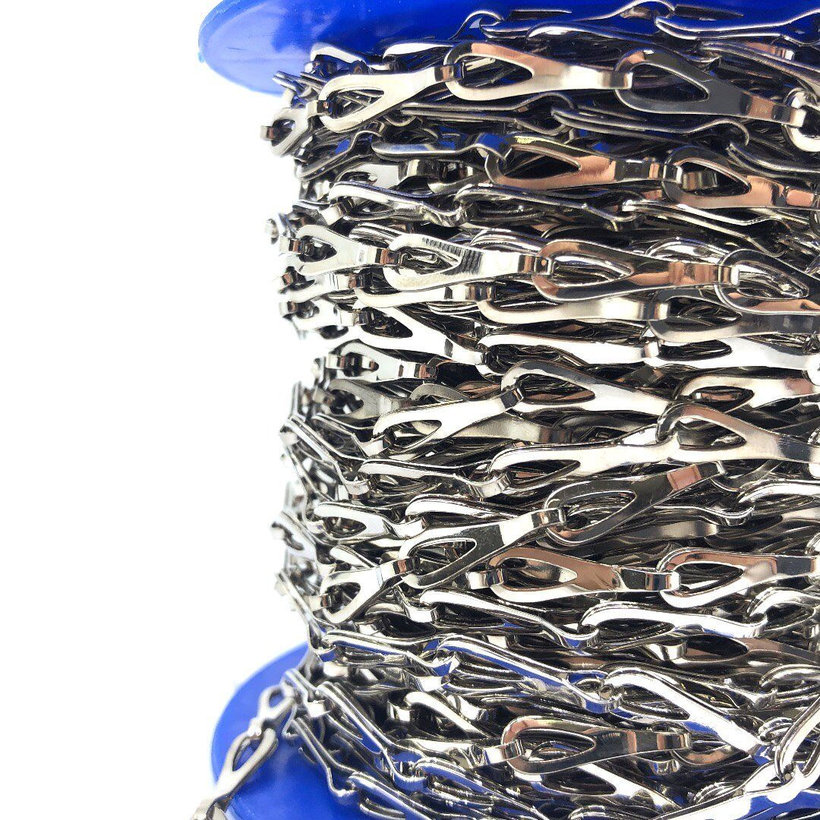 Reťaz patentná poniklovaná mosadz A 0,5mm