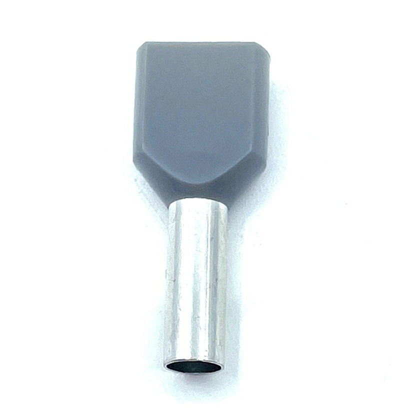 Dvojitá izolovaná káblová dutinka sivá 4mm²