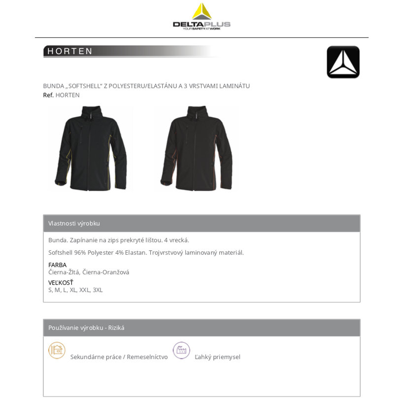 Pracovná bunda HORTEN L