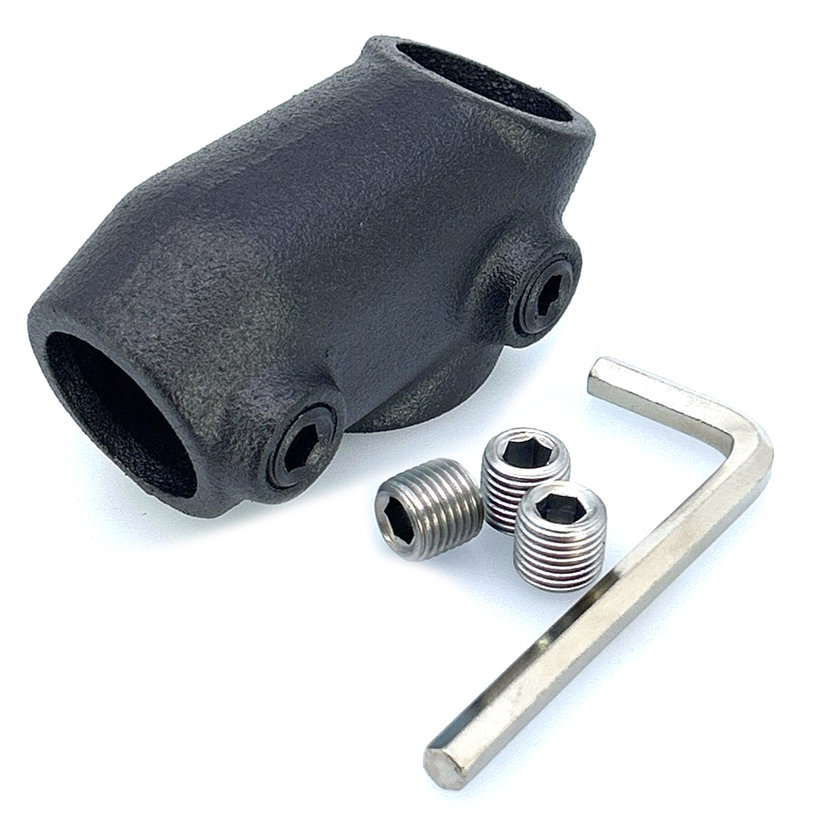 Spojovací článok tvar J 27 mm - čierny