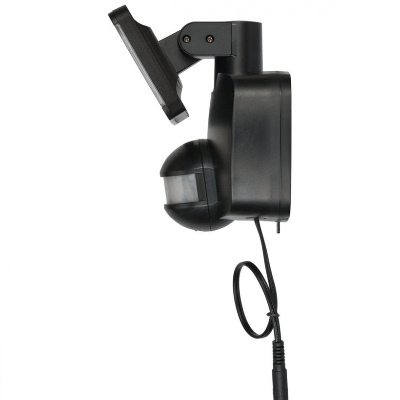 Solárny LED reflektor s pohybovým PIR detektorom antracit