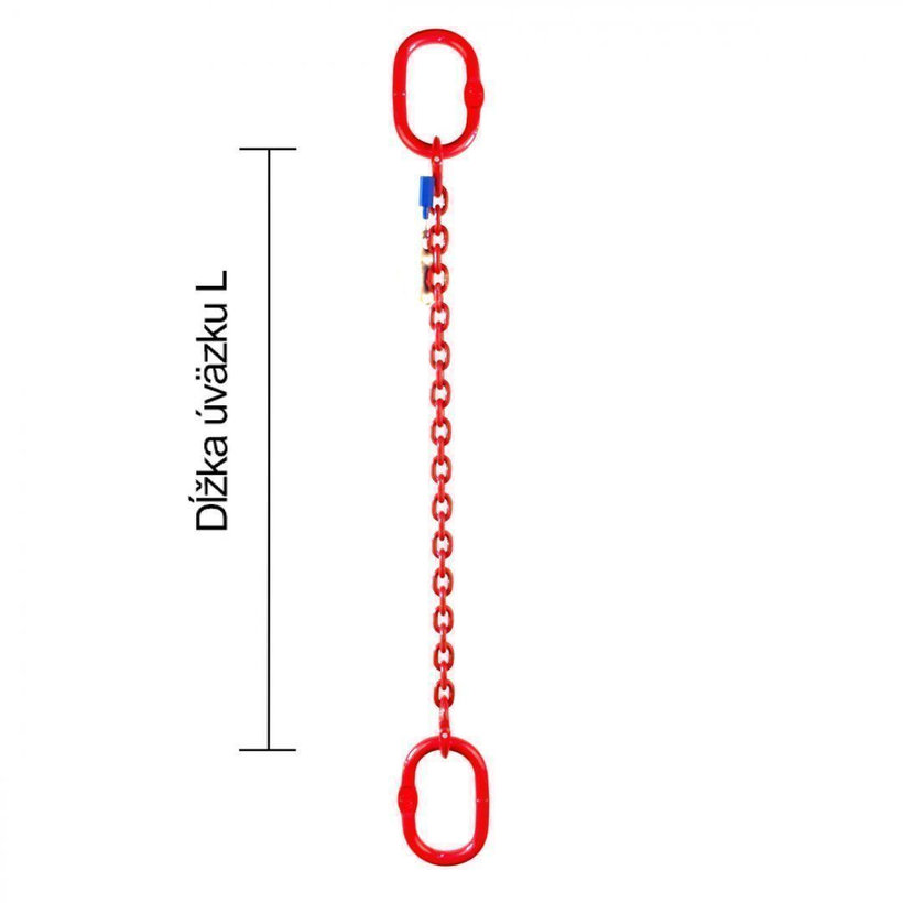 Reťazový záves oko-oko tr 80 so skracovačom (6 m, 2000 kg, 8 mm)
