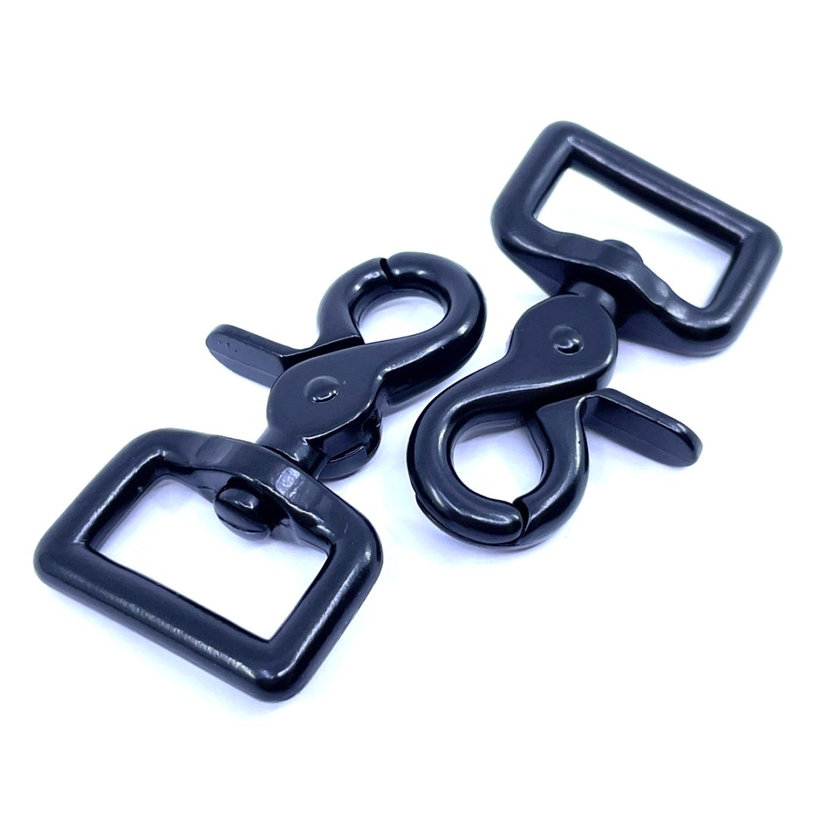 Karabína vypúšťacia čierna 59x20mm