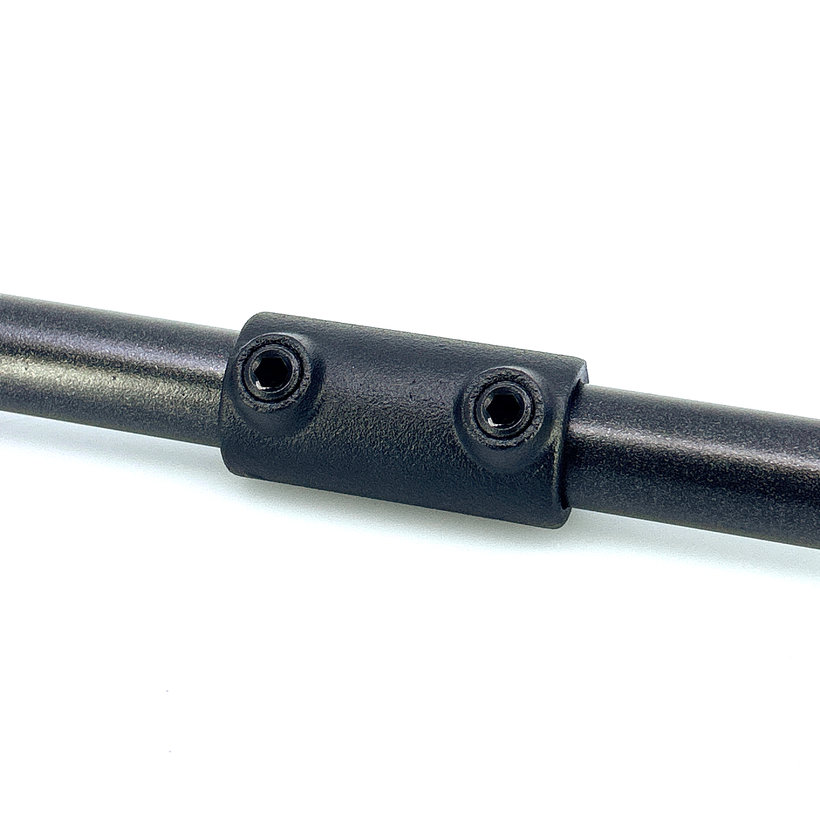 Rúrkový konektor 27 mm - čierny