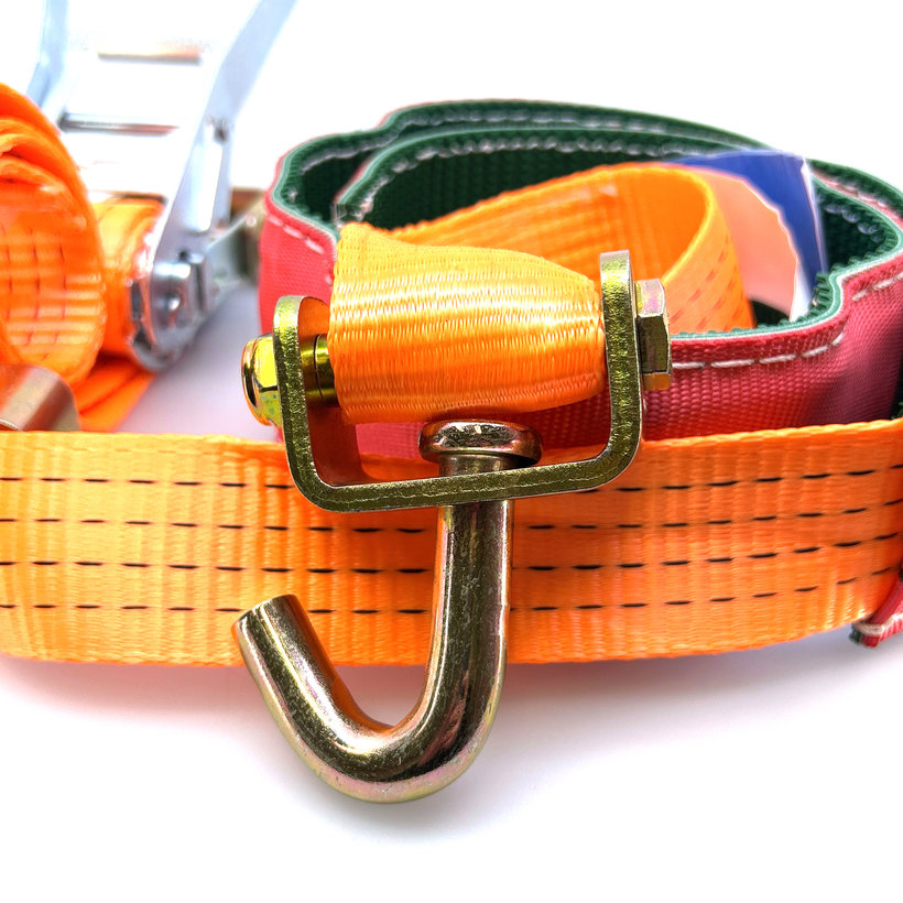 Gurtňa na odťahovku s návlekom 4T - 3,5m + 3 otočné háky