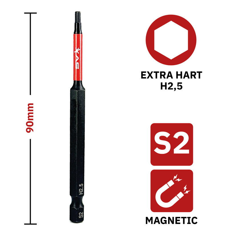 Bit magnetický H2,5x90 mm