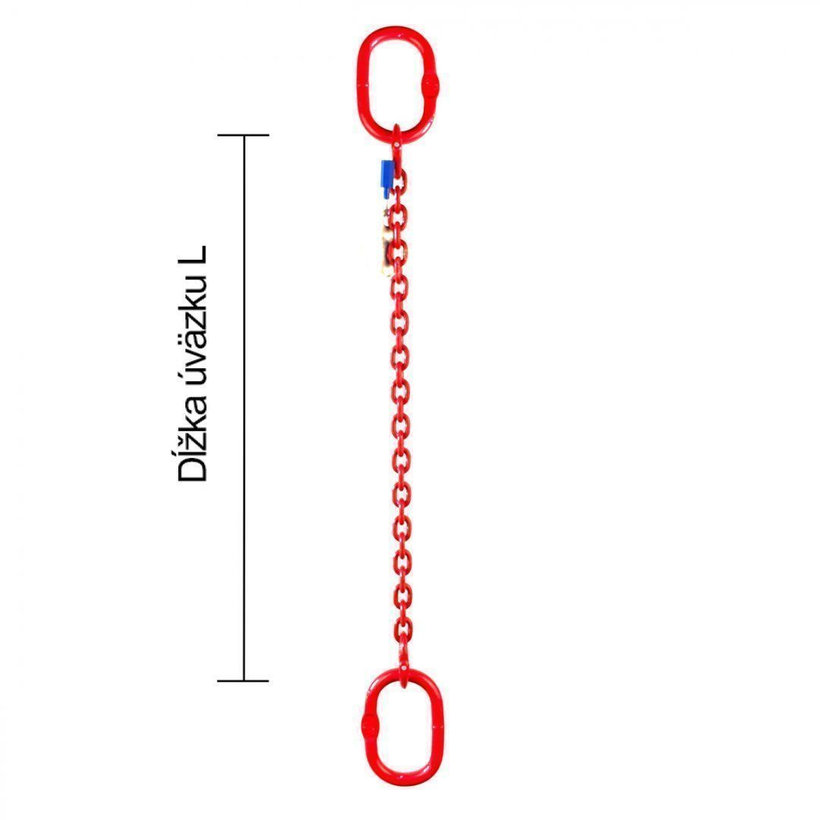 Reťazový záves oko-oko tr 80 so skracovačom (5,5 m, 1120 kg, 6 mm)